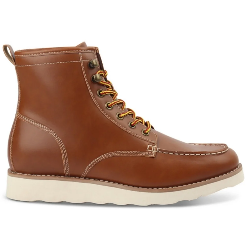 NWT Mens Club Room Boots Arthur Tan - Picture 2 of 3